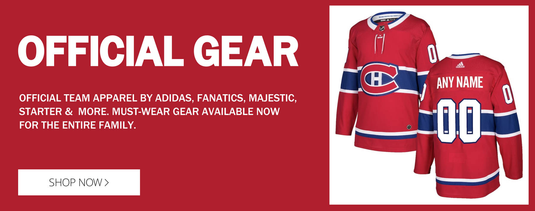 Officially Licensed Montreal Canadiens Gear and Merchandise 