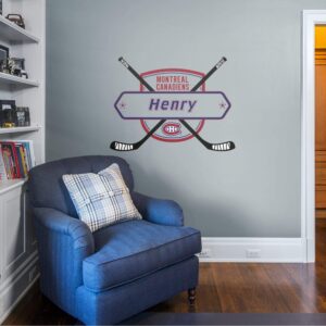 Montreal Canadiens: Personalized Name - Officially Licensed NHL Transfer Decal 51.0"W x 38.0"H by Fathead | Vinyl