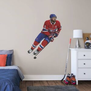 Shea Weber for Montreal Canadiens - Officially Licensed NHL Removable Wall Decal Giant Athlete + 2 Team Decals (37"W x 48"H) by