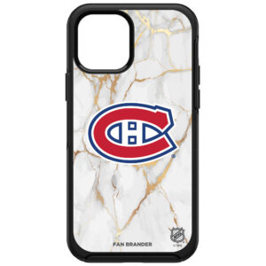 OtterBox Black Montreal Canadiens iPhone White Marble Slate Case