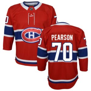 Tanner Pearson Youth Red Montreal Canadiens Home Premier Custom Jersey