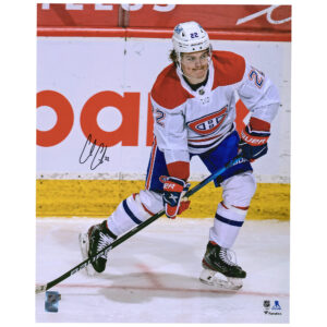 Cole Caufield Montreal Canadiens Autographed 16" x 20" NHL Debut Photograph