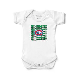 Infant Chad & Jake White Montreal Canadiens Feeling Lucky Bodysuit