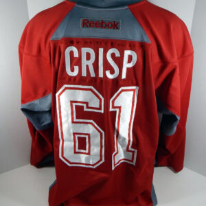 Montreal Canadiens Connor Crisp #61 Game Used Red Practice Jersey