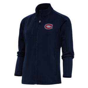 Women's Antigua Navy Montreal Canadiens Team Logo Generation Full-Zip Jacket
