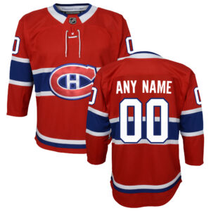 Youth Red Montreal Canadiens Home Premier Custom Jersey
