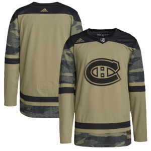adidas Camo Montreal Canadiens Logo Military Appreciation Team Authentic Practice Jersey