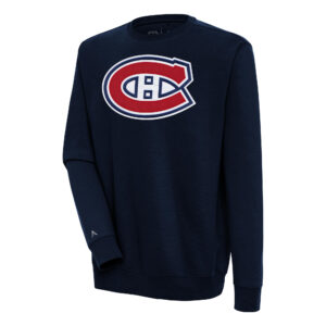 Men's Antigua Navy Montreal Canadiens Victory Pullover Sweatshirt
